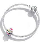 Colorful Easter Egg with Bow Charm