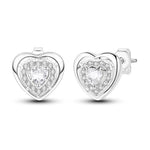 Crystal Heart Sparkle Studs
