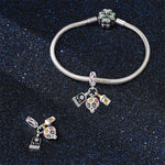 Día de los Muertos Charm, Skull, Candle, and RIP Gravestone