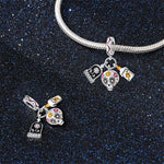 Día de los Muertos Charm, Skull, Candle, and RIP Gravestone