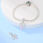Doves of Peace with Amethyst Heart Pendant