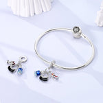 Dress, Purse & Red Slipper Triple Dangle Charm