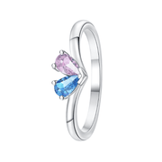 Dual Teardrop Gemstone Ring