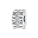 Elegant Diamond Cluster Clip Charm