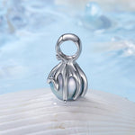 Elegant Octopus & Pearl Charm