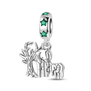 Elephant Family Dangle Charm