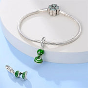 Emerald Snake Dangle Charm
