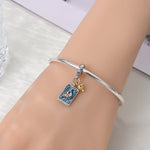 Emperor Tarot Card & Chalice Dangle Charm