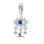 Evil Eye with Star & Moon Dangles Charm