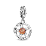 Floral Blossom Wreath Dangle Charm