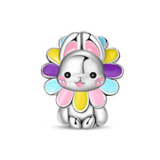 Floral Bunny Charm