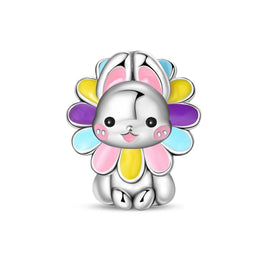 Floral Bunny Charm
