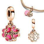 Four Leaf Clover Friends Dangle Charm