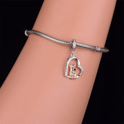 German Shepherd Dog Heart Charm