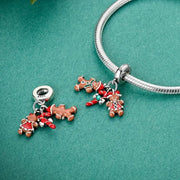 Gingerbread Couple and Candy Cane Charm