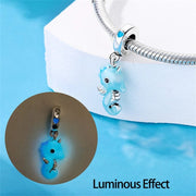 Glow in the Dark Baby Seahorse Dangle Charm