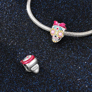 Glow-in-the-Dark Barbie Skull Charm
