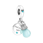 Glow-in-the-dark Lightbulb Double Dangle Charm