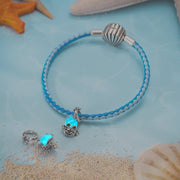 Glow in the Dark Luminous Crab with Starfish Dangle Charm