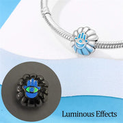 Glow in the Dark Luminous Hamsa Hand Clip Charm