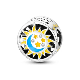 Glow in the Dark Luminous Moon and Sun Charm