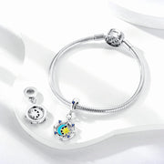 Glow in the Dark Luminous Moon and Sun Spinner Dangle Charm