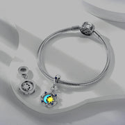 Glow in the Dark Luminous Moon and Sun Spinner Dangle Charm