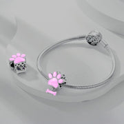 Glow in the Dark Luminous Paw and Bone Charm