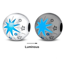 Glow in the Dark Luminous Star and Galaxy Charm