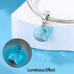 Glow in the Dark Luminous Whale Dangle Charm