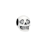 Glow-in-the-dark Sparkling Skull Charm