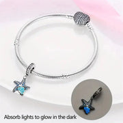 Glow in the Dark Starfish and Clam Dangle Charm