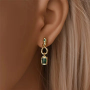 Gold Knot Drop Earrings