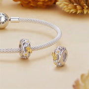 Golden Butterfly & Floral Garden Charm