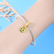 Golden Cheetah Dangle Charm