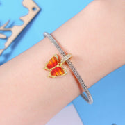 Golden Monarch Butterfly Dangle Charm