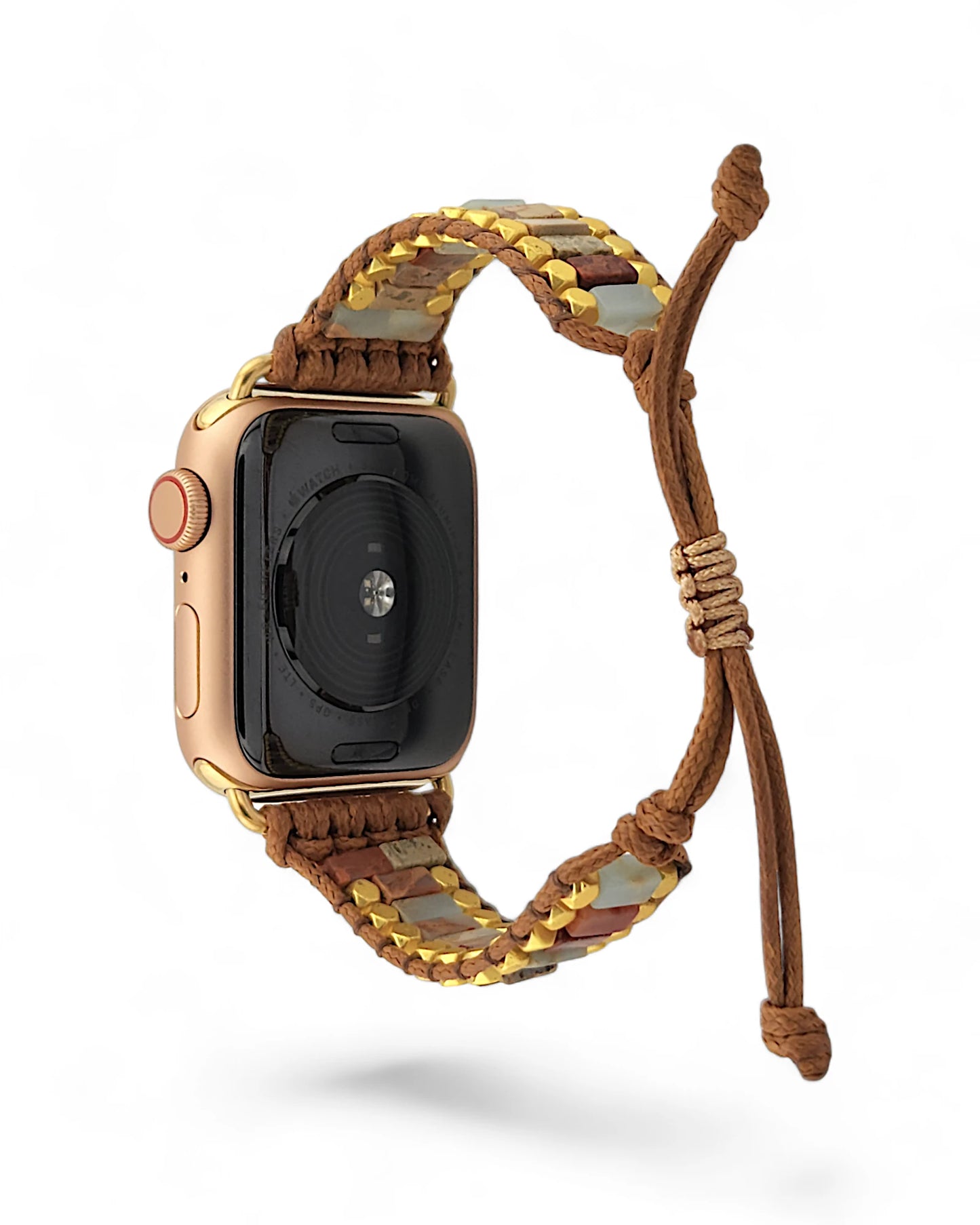 Golden Mosaic Jasper Inlay Apple Watch Band