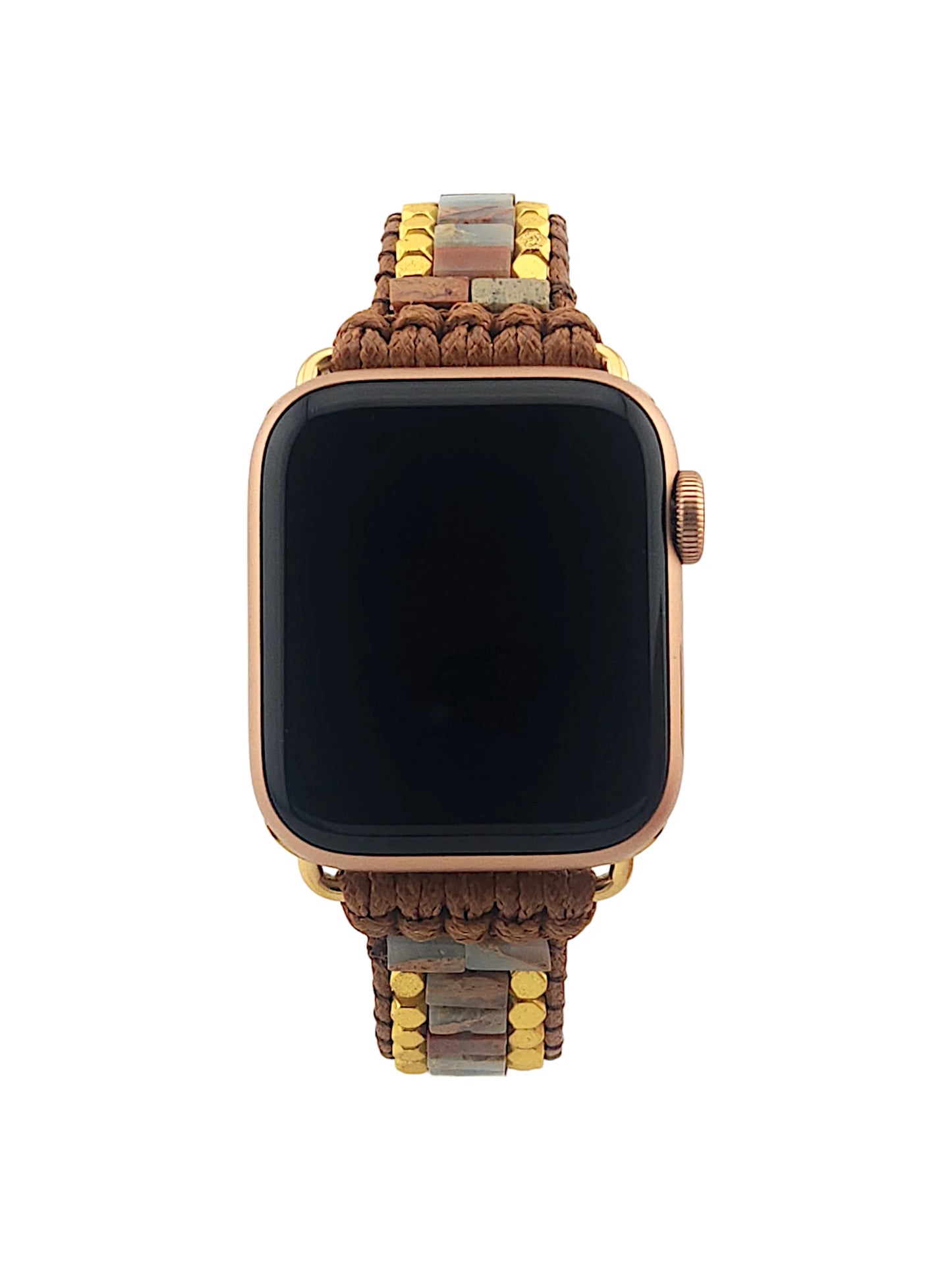 Golden Mosaic Jasper Inlay Apple Watch Band