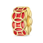 Golden Red Lucky Lantern Charm