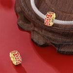 Golden Red Lucky Lantern Charm