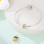 Golden Star & Sapphire Accent Clip Charm