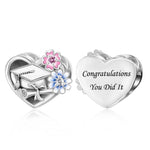 Graduation Cap & Diploma with Flowers 