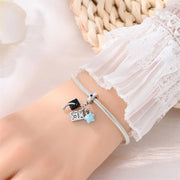 Graduation Celebration Charm with Cap and Luminous Star