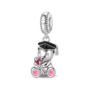 Graduation Celebration Teddy Bear Dangle Charm