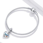 Greece Santorini Heart Dangle Charm