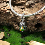Green Winged Panda Dangle Charm