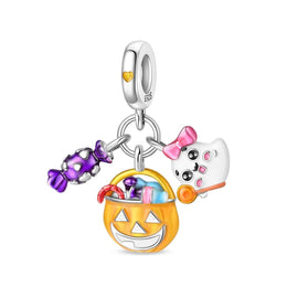 Halloween Luminous Candy Pumpkin & Ghost Charm