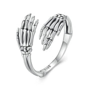 Halloween Skeleton Hands Hug Ring
