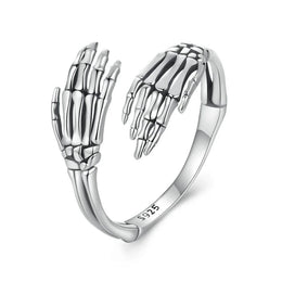 Halloween Skeleton Hands Hug Ring