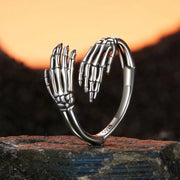 Halloween Skeleton Hands Hug Ring
